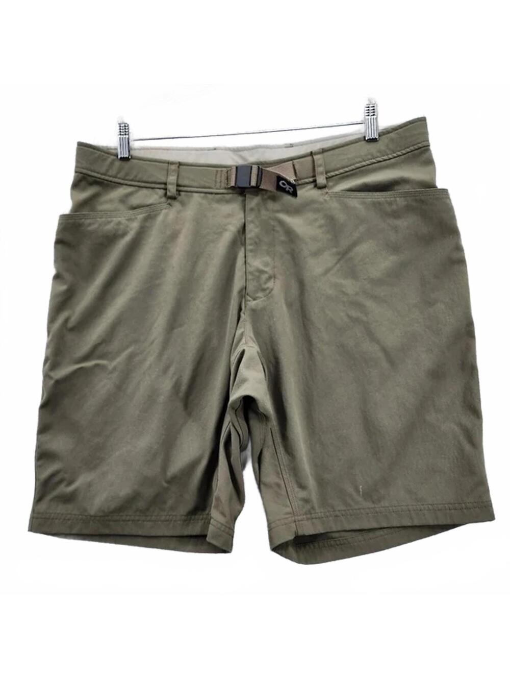Outdoor Research Men's Casual Shorts Olive Green Size XL Some Stains See Pics